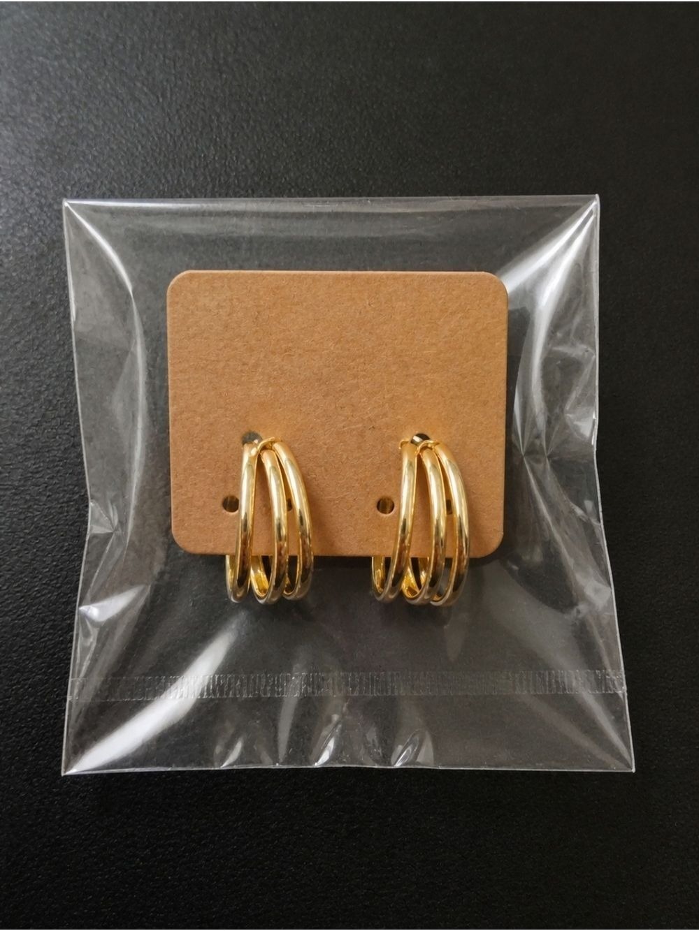 Gold Tone Hoop Earrings